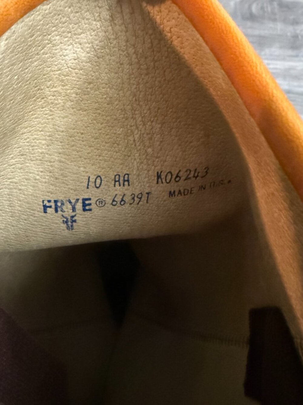 Vintage Frye Campus Cuff 1970s Boot Embroidered Rim Women Size 10 AA - Picture 6 of 8
